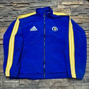 Vintage 100th Boston Marathon Jacket Men’s Large 1996 Adidas Blue Original Rare